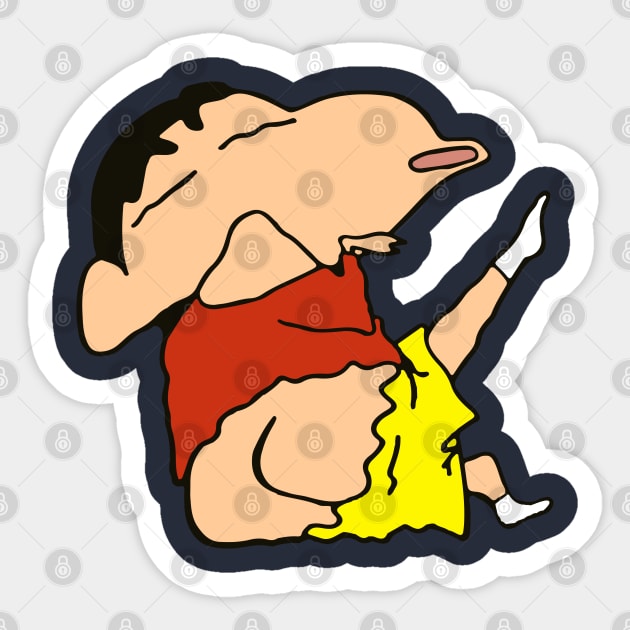 Shinchan Naughty Bum Kid Sticker by Joker & Angel